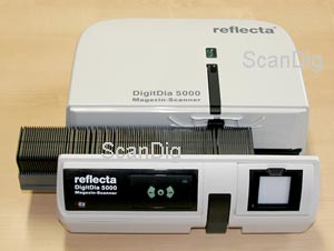 Scan par lots d\'un chargeur de diapo entière avec Reflecta DigitDia