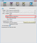 Auswahl eines Profiles in SilverFast